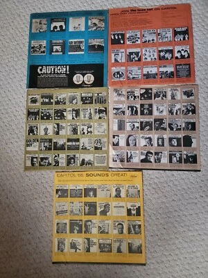 Beatles/Beach Boys Capitol Inner Sleeves  1964-1966 Pristine Condition Total of5 - Image 1 of 4