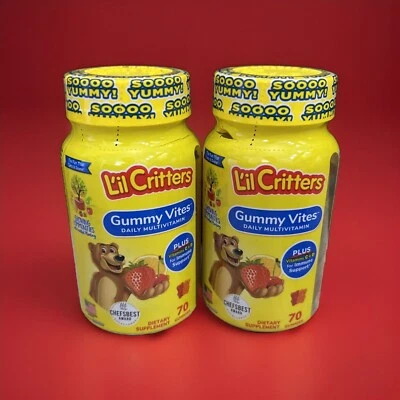 Vitaminas para niños Lil Critters GUMMY VITES 70 ct (paquete de 2) ^ Foto 1 de 4