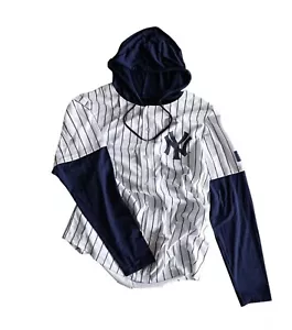 New York Yankees Long Sleeve Hooded Sweatshirt Hoodie XL SGA 9/13/24 IN HAND - Picture 1 of 2