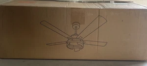 Breezary Ternence 52 in. Integrated LED Indoor Satin Nickel Ceiling Fan - Picture 1 of 6