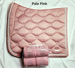 PS of Sweden Pale Pink FULL Dressage Pad & Polos - Picture 1 of 1