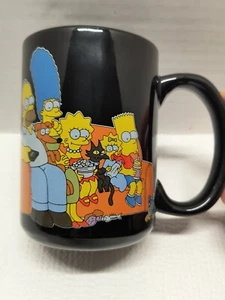 The Simpsons Family Ceramic Mug Black Zak! Designs 4.75" Tall - Picture 1 of 4