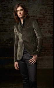 $1498 Brand New John Varvatos Collection Crushed Velvet Jacket EU 50 USA 40 - Picture 1 of 11