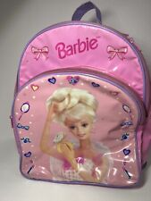  Barbie Juego de mochila de 4 piezas para niñas  Mochila morada  con logotipo de muñecas de moda, bolsa de almuerzo, estuche para lápices y  botella de agua, bolsa de regreso