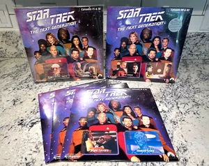 STAR TREK The Next Generation Vintage 1990 Laserdiscs Lot of 5, 10 Episodes NOS - Picture 1 of 11