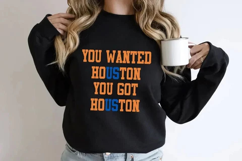 Houston Astros You Wanted Houston You Got Houston Sweatshirt Gift Fan S-3XL Cover