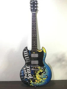 WowWee Paper Jamz Guitar Series 2, Style 12 (6216) (Yellow/Blue) OK Go - Picture 1 of 4