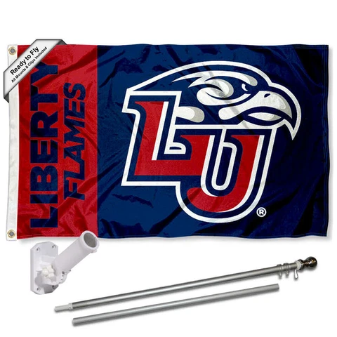 Liberty Flames Flag Pole and Bracket Gift Set Package Cover