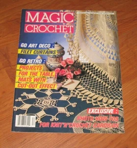 Magic Crochet #63 December 1989 magazine BUTTERFLYS patterns projects - Picture 1 of 1