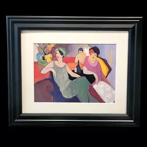 Itzchak Tarkay "In the Lounge" Signed in the Print Custom Framed/Matted Print - Picture 1 of 4