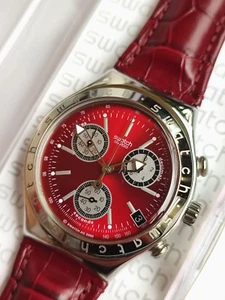 SWATCH+LUXURY COLLECTION+IRONY CHRONO+YCS421P WHEELING BORDEAUX+NEU/NEW - Bild 1 von 3