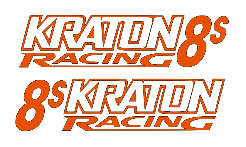 Arrma Kraton 8s Racing DIE-CUT Decal Sticker CHROME ( 2 PCS ) Offroad Truck NEW - Image 1 of 1