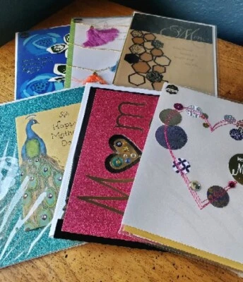 HAPPY MOTHER'S DAY Viabella PREMIUM Greeting Card Lot Six (6) with Envelopes  - Image 1 of 4