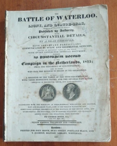 Battle of Waterloo" by George Jones published by John Booth, London, 1817 RARE - Picture 1 of 4