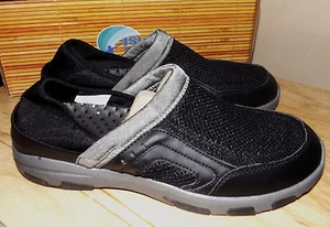 MEN DUNE BRAND NEW INDOOR OUTDOOR BLACK SLIP WATER SHOE COMFY SHOES SIZE 8.5M - Picture 1 of 8