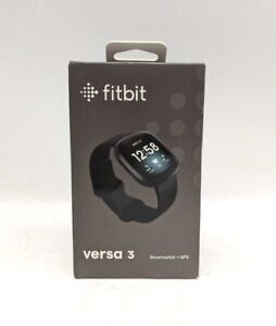Fitbit Versa 3 Fitness and Activity Smartwatch - GPS - Black - FB511BKBK -DG0300