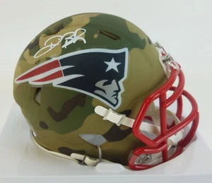 Deion Branch Autographed Signed New England Patriots Speed Camo Mini Helmet JSA - Picture 1 of 6