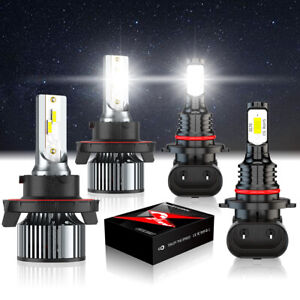 For Mazda Tribute 2008-2011 6000K LED Headlight Hi/Lo+Fog Light Bulbs Combo 4x
