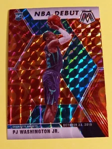 2019-20 Panini Mosaic NBA Debut PJ Washington Jr RC Rookie Red Prizm #278 - Picture 1 of 4