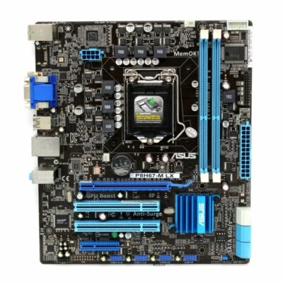 For ASUS P8H67-M LX Intel H67 Motherboard Micro ATX Socket 1155 Mainboard - Image 1 of 4