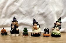 Eddie Walker Halloween Witches Pull Toys Cat Frog Pumpkin Midwest Lot of 3