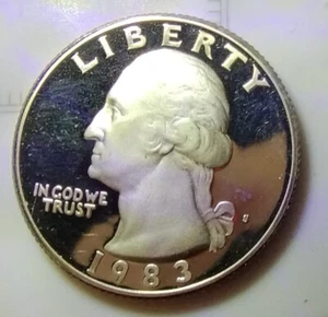 1982 S GEORGE WASHINGTON PROOF QUARTER. C82S - Picture 1 of 2