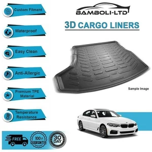 Fit for BMW 5 SERI / G-30 2017-2019, Rear Liner Rubber 3D Cargo Trunk Mat - Picture 1 of 4