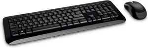 Microsoft Wireless Desktop 850 Keyboard and Mouse Set- USB - QWERTY - Black - Picture 1 of 7