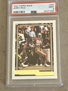 1992 Topps Gold #665 Jerry Rice MINT PSA 9 Mint - Picture 1 of 2