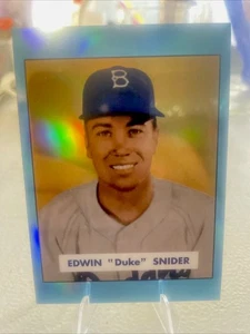 2013 Topps Edwin Duke Snider 1949 #226 Brooklyn Dodgers Blue Chrome - Picture 1 of 2