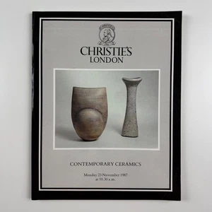 Contemporary Ceramics inc. Hans Coper Lucie Rie Christie's 23 Nov 1987 - Picture 1 of 11