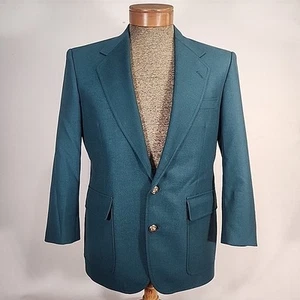 Vintage grüner Blazer zwei Knopf Sport Mantel Jacke Gr. S 38 Masters, Ky Derby - Bild 1 von 10