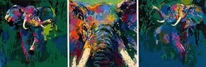 LeRoy Neiman "Elefanten Triptychon" #5485LN7X50DIVA - Bild 1 von 3