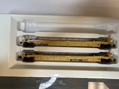 N Scale WALTHERS Stand Alone DOUBLE STACK CAR DTTX TTX 2 Pack - Image 1 of 2