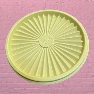Tupperware Canister Servalier Replacement Lid Starburst Yellow 810 Vintage 5.5" - Picture 1 of 6