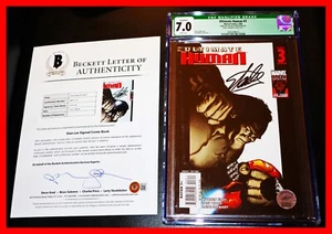 🔥🦸 RARO Ultimate Human #3 CGC STAN LEE Firmado Iron Man Hulk Beckett Cómic - Imagen 1 de 5