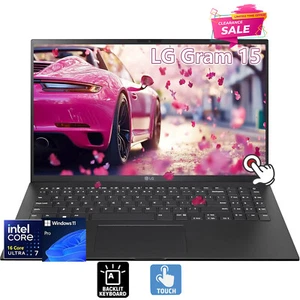 ๐ LG Gram 15 Touch Laptop,16-Core Ultra 7-155H,16GB RAM,1TB SSD+Win 11 Pro+OFP - Picture 1 of 10