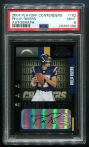 2004 Playoff Contenders Philip Rivers RC Ticket AUTO /556 PSA 9 MINT - Picture 1 of 2