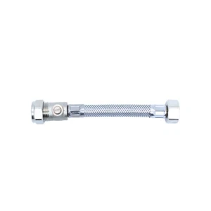 Viva 1/2" x 15 mm Flexi Schlauch Wasserhahn Stecker Becken mit Isolatorventil 150 mm BSP - Bild 1 von 1