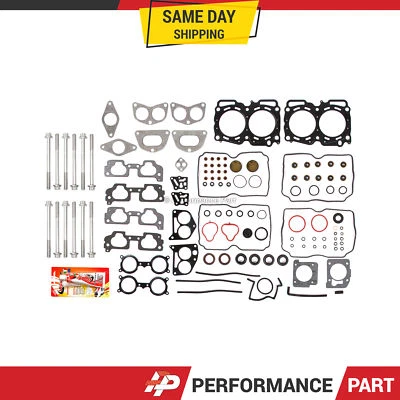Juego de pernos de junta de culata para 04-11 Subaru Impreza Legacy Forester Outback 2.5 SOHC Foto 1 de 4