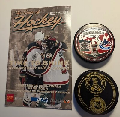 2003 Playoff Vancouver Game 4 Puck - Limited Edition - Image 1 of 3