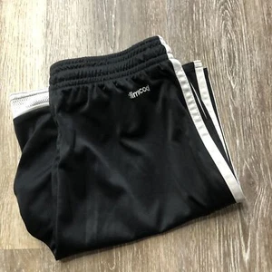 ADIDAS Climacool Stretch Waist Activewear Black Track Shorts Boy's Size Medium - Picture 1 of 9