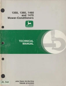 JL542 John Deere 1350 1360 Mähwerk-Aufbereiter Technisches Handbuch (1993) TM3268 - Bild 1 von 1