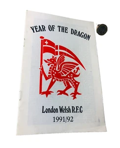 Rugby Programme London Welsh R.F.C. Year of the Dragon Vintage ra - Picture 1 of 3