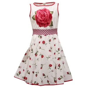 5741AC Vestido Bimba NIÑA MONNALISA Algodón Vestido Sin Mangas - Imagen 1 de 4