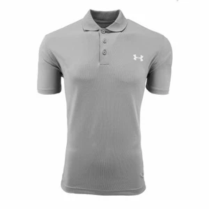 Under Armour NEW Mens Short Sleeve Performance Fashion Polo Gray Medium $55 - Picture 1 of 2