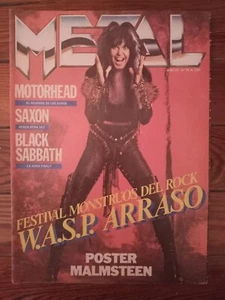 WASP ARGENTINA MONSTERSOF ROCK CASTLE DONNINGTON 1987 Magazine MALMSTEEN POSTER - Picture 1 of 2