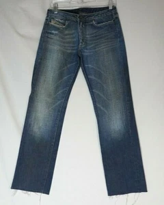 Pantalones de mezclilla azul mosca para hombre Diesel Industry pierna recta lavado ligero con cremallera talla 27 - Imagen 1 de 10