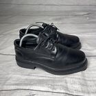 BASS Men's 8 Black Leather Lace Up Casual Dress Shoes