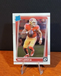 2021 Donruss Optic #203 Trey Lance Rated Rookie San Francisco 49ers RC Cowboys  - Bild 1 von 2